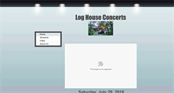 Desktop Screenshot of loghouseconcerts.com