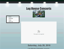 Tablet Screenshot of loghouseconcerts.com